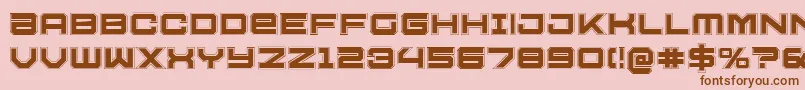 U.S.S.DallasAcademy Font – Brown Fonts on Pink Background