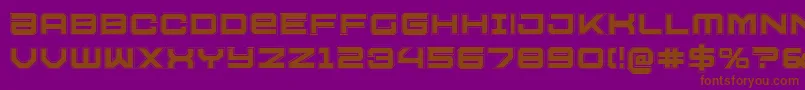 U.S.S.DallasAcademy Font – Brown Fonts on Purple Background