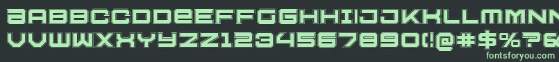 U.S.S.DallasAcademy Font – Green Fonts on Black Background