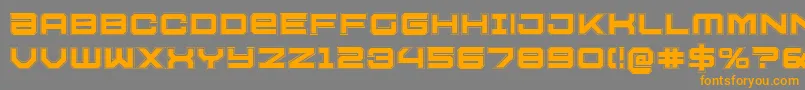 U.S.S.DallasAcademy Font – Orange Fonts on Gray Background