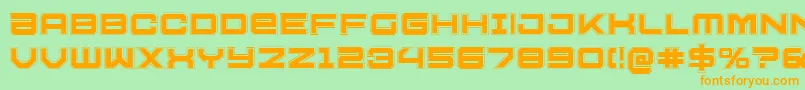 U.S.S.DallasAcademy Font – Orange Fonts on Green Background