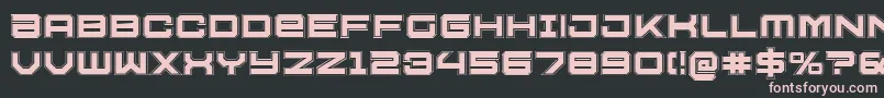 U.S.S.DallasAcademy Font – Pink Fonts on Black Background