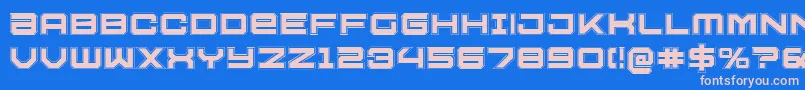 U.S.S.DallasAcademy Font – Pink Fonts on Blue Background