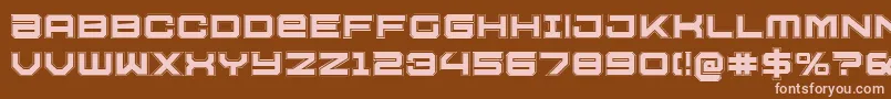 U.S.S.DallasAcademy Font – Pink Fonts on Brown Background