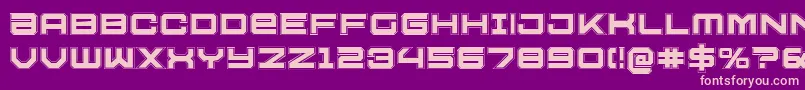 U.S.S.DallasAcademy Font – Pink Fonts on Purple Background