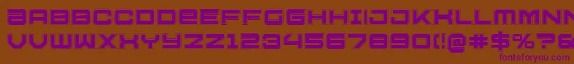 U.S.S.DallasAcademy Font – Purple Fonts on Brown Background