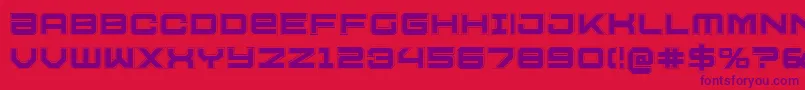 U.S.S.DallasAcademy Font – Purple Fonts on Red Background