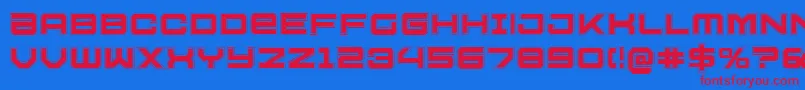 U.S.S.DallasAcademy Font – Red Fonts on Blue Background