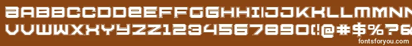 U.S.S.DallasAcademy Font – White Fonts on Brown Background