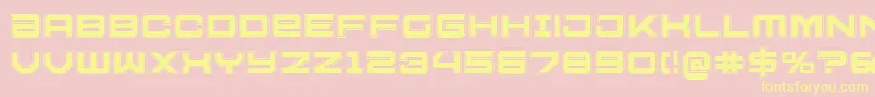 U.S.S.DallasAcademy Font – Yellow Fonts on Pink Background