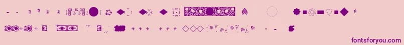 Pfornmtreasures2Layer3 Font – Purple Fonts on Pink Background