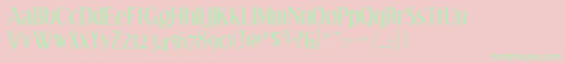 Effloresce ffy Font – Green Fonts on Pink Background