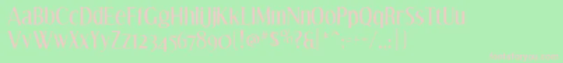 Effloresce ffy Font – Pink Fonts on Green Background