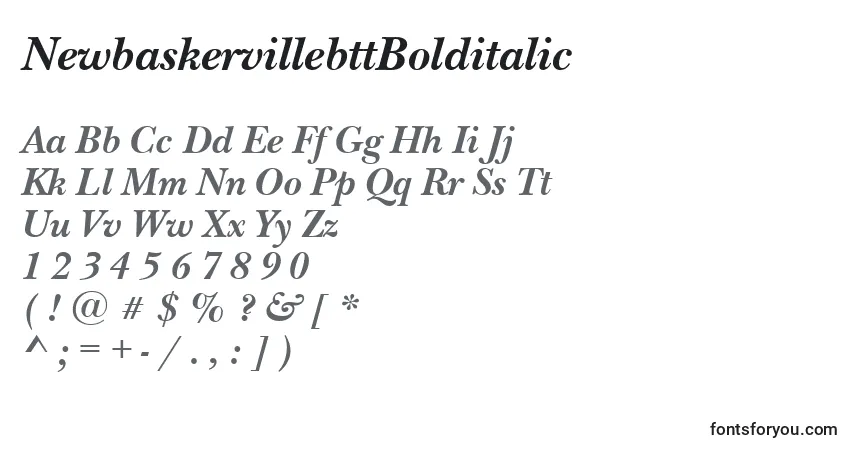 NewbaskervillebttBolditalic Font – alphabet, numbers, special characters