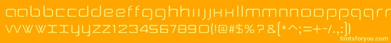 Camomile Font – Yellow Fonts on Orange Background