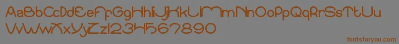 SundownSunrise Font – Brown Fonts on Gray Background