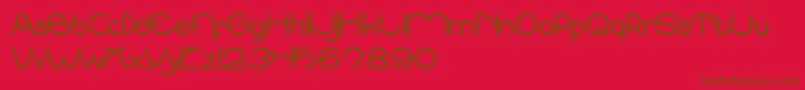 SundownSunrise Font – Brown Fonts on Red Background