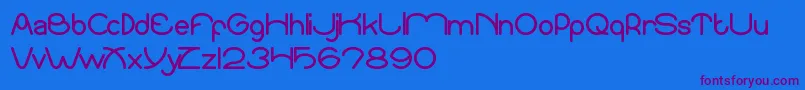 SundownSunrise Font – Purple Fonts on Blue Background