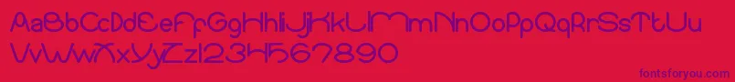 Шрифт SundownSunrise – фиолетовые шрифты на красном фоне