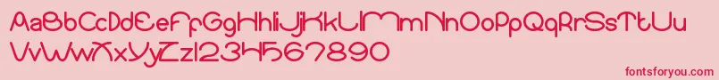 SundownSunrise Font – Red Fonts on Pink Background