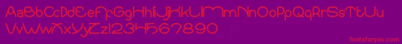 SundownSunrise Font – Red Fonts on Purple Background