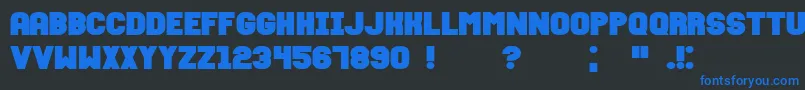 More about FixationBold Font FixationBold Font – Blue Fonts on Black Background