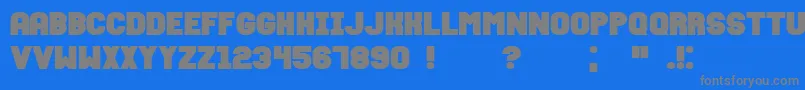 FixationBold Font – Gray Fonts on Blue Background