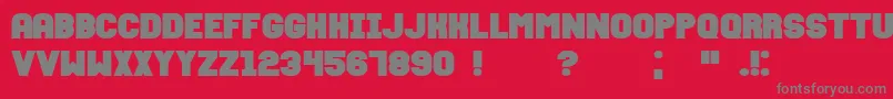 Police FixationBold – polices grises sur fond rouge