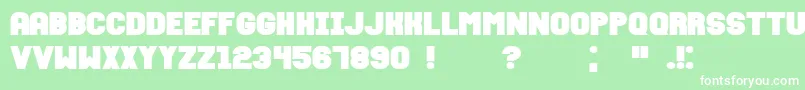 FixationBold Font – White Fonts on Green Background