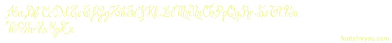 Шрифт CharmingNormalDemo – жёлтые шрифты