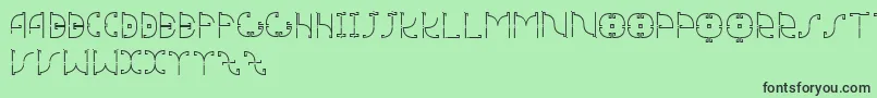 Mesomorph Font – Black Fonts on Green Background