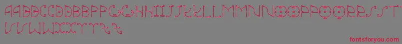 Mesomorph Font – Red Fonts on Gray Background