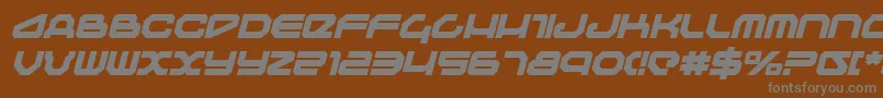 Шрифт TravelerBoldItalic – серые шрифты на коричневом фоне