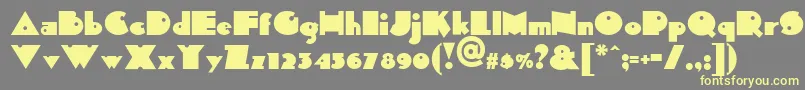 Sid-fontti – keltaiset fontit harmaalla taustalla