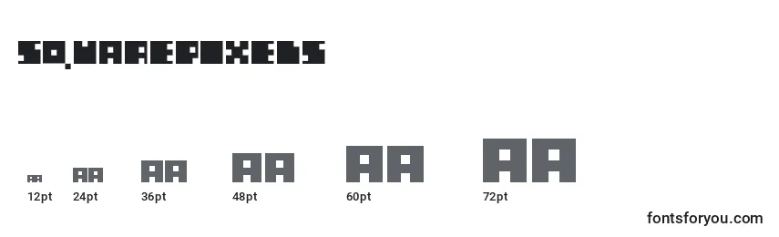 Размеры шрифта SquarePixels