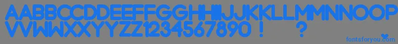 ChromeBlack Font – Blue Fonts on Gray Background