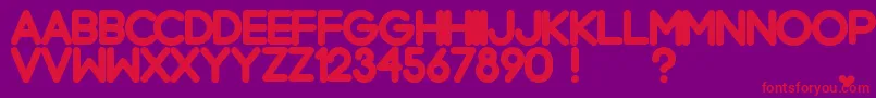 ChromeBlack Font – Red Fonts on Purple Background