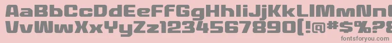 MecheffectstwolcbbReg Font – Gray Fonts on Pink Background