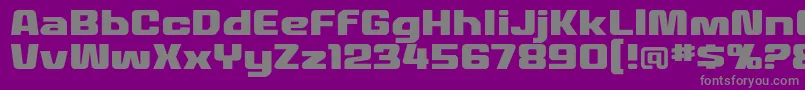 MecheffectstwolcbbReg-Schriftart – Graue Schriften auf violettem Hintergrund