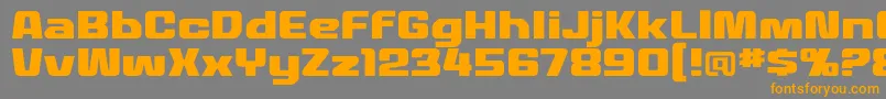 MecheffectstwolcbbReg Font – Orange Fonts on Gray Background