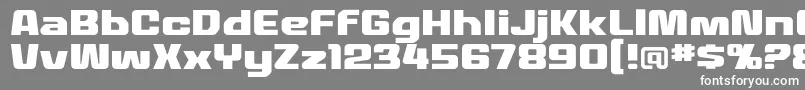 MecheffectstwolcbbReg Font – White Fonts on Gray Background