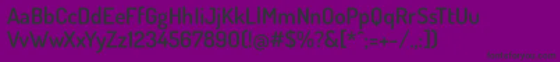 DosisSemibold Font – Black Fonts on Purple Background