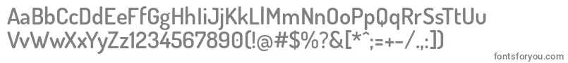 DosisSemibold Font – Gray Fonts on White Background