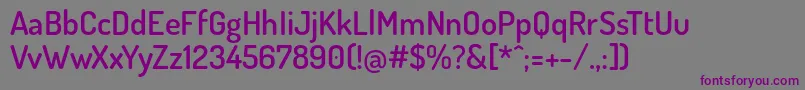 DosisSemibold Font – Purple Fonts on Gray Background