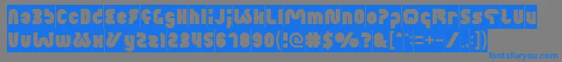 XtremeBikeInverse Font – Blue Fonts on Gray Background