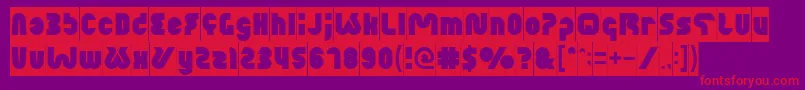 XtremeBikeInverse Font – Red Fonts on Purple Background