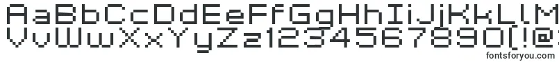 Шрифт GrixelKyrou7WideXtnd – чёрные шрифты на белом фоне