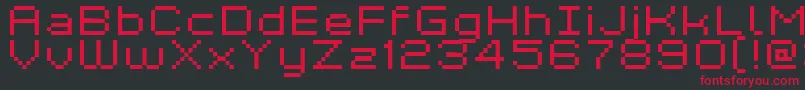 GrixelKyrou7WideXtnd Font – Red Fonts on Black Background
