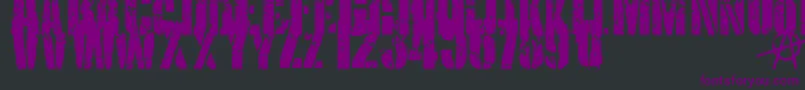 KriptonB1 Font – Purple Fonts on Black Background