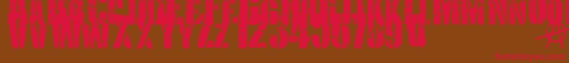 KriptonB1 Font – Red Fonts on Brown Background